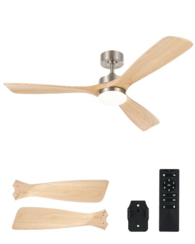 VONLUCE Ceiling Fans with Lights, 52 Inch Ceiling Fan and