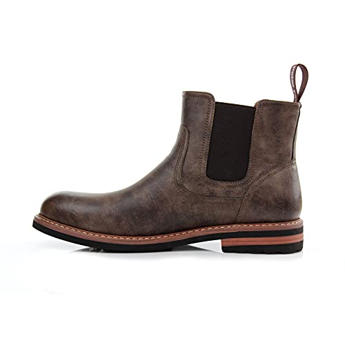 Image of Polar Fox Men's Classic High-Top Chelsea Boot | Stylish Slip-On Ankle Boot for Dress, Casual & Formal Wear
