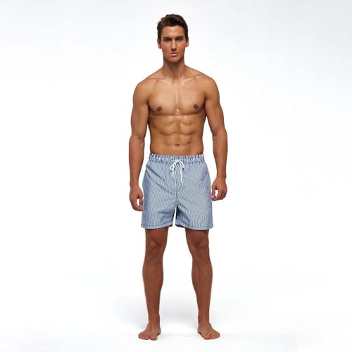 Mens Swim Trunks Quick Dry Boardshorts with Mesh Lining Above Knee Swimwear Bathing Suits3