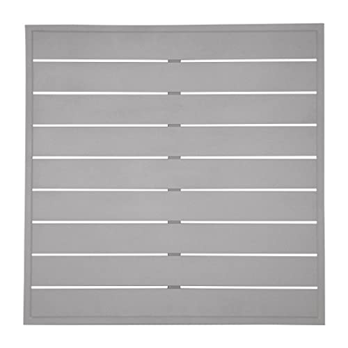 Bolero Light Grey Aluminum Table Top Square - 700mm