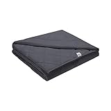 Viki Adult Weighted Blanket 15 lbs, 48''x72'', Dark Grey for Full Size, Cooling Soft Heavy Blanket...