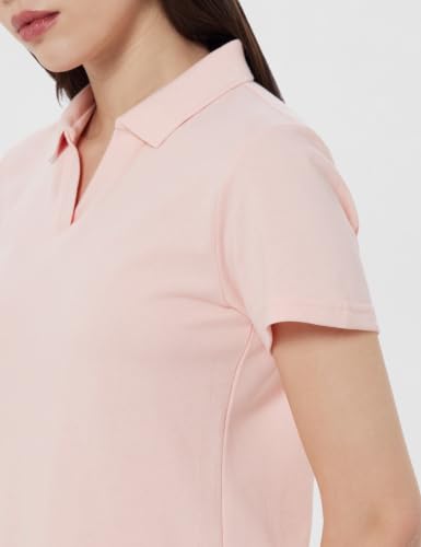 Image of Amazon Brand - Symbol Women Casual Polo T-Shirt | V-Neck | Regular Fit | Short Sleeve