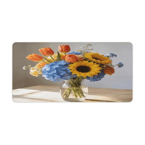 Ambrosia Floral Desk Pad waterproof para escritorio 12"x24"