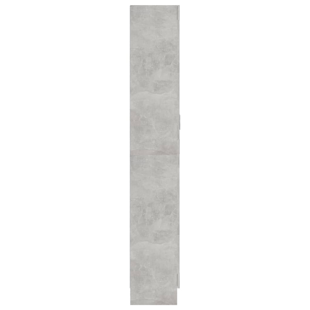 vidaXL Szafka na książki, szarość betonu, 82,5x30,5x185,5 cm, płyta