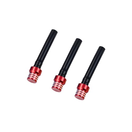 JFG RACING 3 PCS Valve Bouchon Reservoir Moto, Tube Tuyau Reniflard Soupape Moto pour SX XC EXC CRF YZ YZF RMZ KX KLX DRZ Pit Bike Dirt Bike ATV Off Road-Rouge
