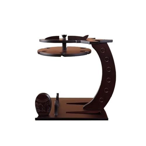 Soporte para botellas de vino de madera sólida miniatura 1