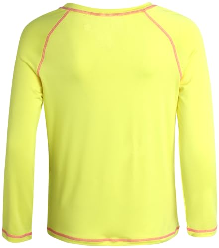 Image of Pink Platinum Girls Rash Guard - UPF 50+ Sun Protection Quick Dry Summer Long Sleeve Swim Shirt Rash Guard for Girls