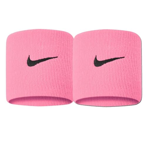 Image of NIKE Premier Swoosh Singlewide Wristbands -Soft, Moisture-Wicking (1 Pair, 2.5 inch Wide)