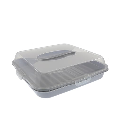 Premium Kitchen I Tortenbutler I Kuchenbutler I Tortenbehälter eckig 36 cm I Torten und Kuchen Behälter I Spülmaschinengeeignet I