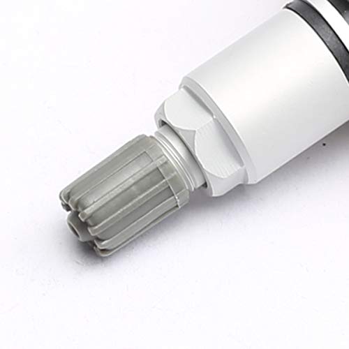 CENTAURUS (Pack of 100) Plastic Gray Tire Valve Stem Caps TPMS Tire Cap Gray Repalcement Replacement for Car Truck