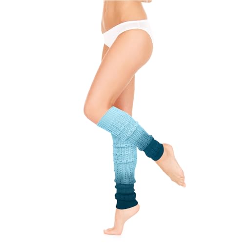 Benefeet Sox Womens Funny Novelty Wool 80S Neon Leg Warmer Girls Gradient Thermal Cable Knit Ribbed Footless Thigh Highs Colorful Long Winter Cosplay Stocking Slouch Thick Warm Boot Socks For Party Sports Gift thumb #6