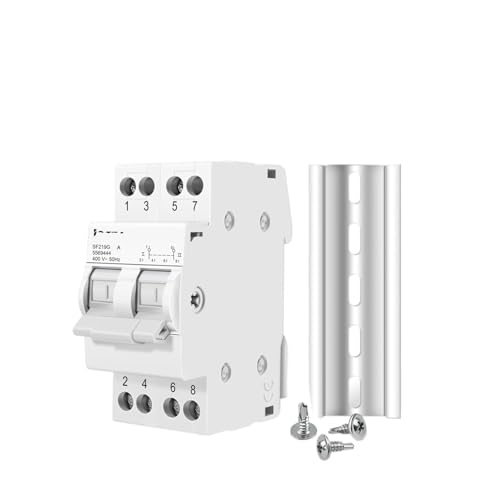 Disjoncteur verrouillage 60A et commutateur de transfert manuel 2P 400V pour groupe