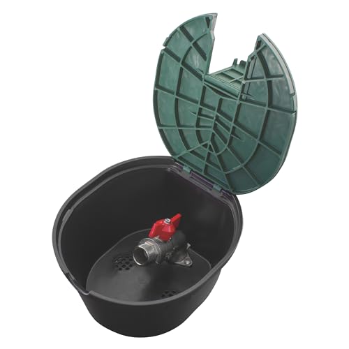 Jardibric - Bouche d’Arrosage Jardin Enterrée avec Vanne Zinc - Prise d’Eau Arrosage Ø21 cm...