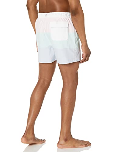 Brooks Brothers Men's Standard Color Block Swim Trunks2