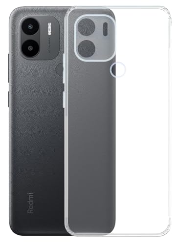 Image of COVERBLACK Rubber Silicone Back Cover for REDMI A2+ - Transparent