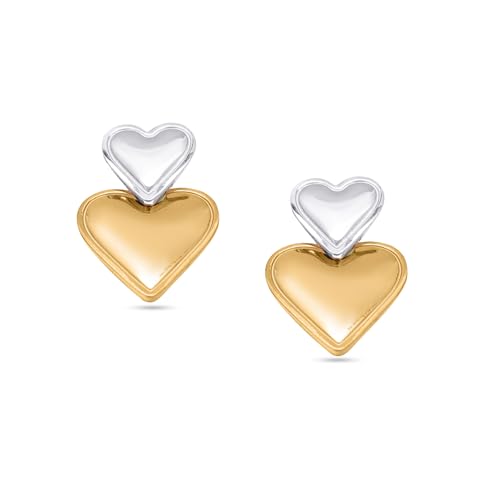 Image of Rubans Demi Fine Stainless Steel Drop Earrings Daily Gift for Women & Girls