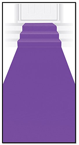 Beistle Carpet Runner, 24in by 15 ft, Purple