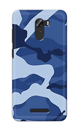Image of Printed Hard Back Cover Case for Gionee A1 Lite Back Cover (Army Blue Pattern) -1302