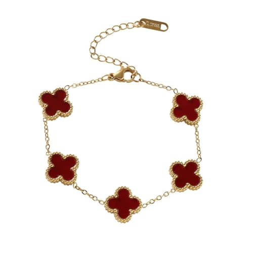 Clover bracelet, elegant design, handmade jewelry for women, adjustable clover charm bracelet, fashion jewelry 7