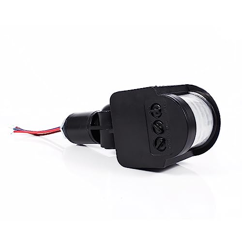 Naroote Motion Sensor Replacement, 180 Degree Security Infrared PIR Motion Sensor Detector for Light Duty Black - Image 4