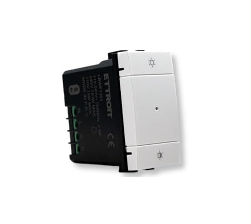 IXTRIMA Interruttore dimmer connesso Smart Zigbee/Tuya Wifi frutto modulo compatibile con supporti Bticino Living bianco