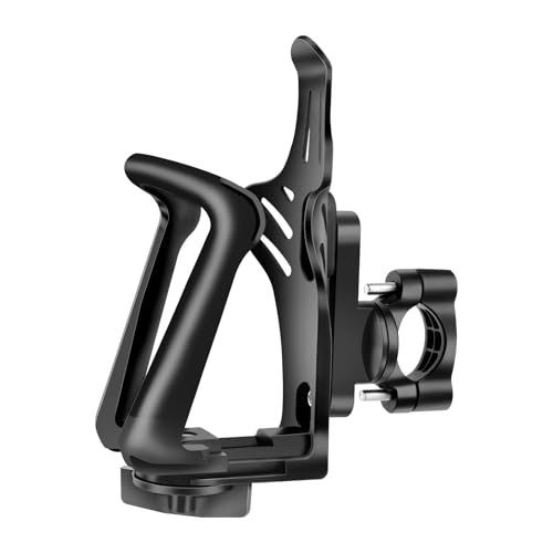 Pmeiduo Bicycle Drink Holder Bottle Holder for Frame and Handlebar Black, Plastic, Aluminum Alloy
