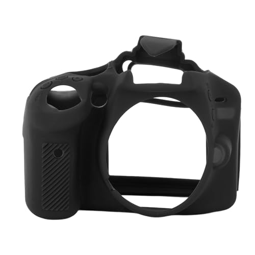Étui D'appareil Photo en Silicone pour Nikon D3100 D3200, Sac de en Caoutchouc Résistant aux Chocs pour Nikon D3100 D3200 (Black)