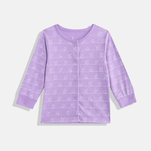 Image of Mothercare Girls Autumn Charm Printed Full Sleeve 4-Piece Top and Pyjama Set