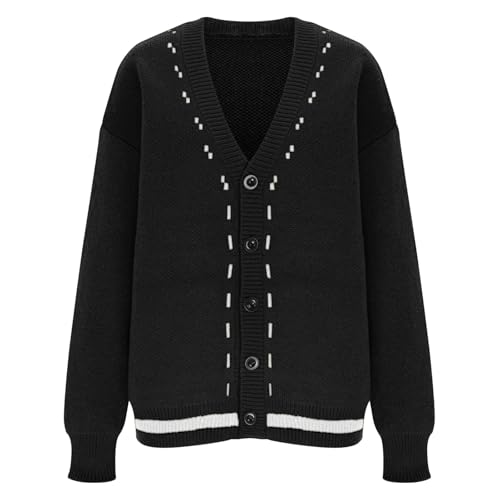 Cardigan Sweaters for Men Button Down Knit Sweater V Neck Ribbed Cardigan Cable Knit Sweater Casual Outwear3