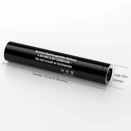 Image of 75175 Rechargeable Batteries, 3.6V 3300mAh Ni-MH Battery for Streamlight Stinger Parts XT, DS, LED HP, 75375 75300 75500 75810 76000 76300 PolyStinger, Pelican M9 Flashlight 2-Pack