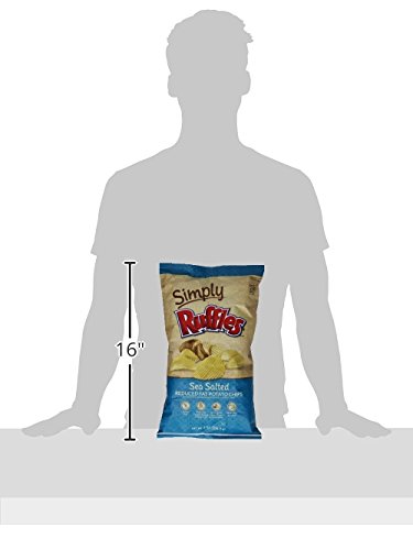 Simply Ruffles Sea Salted Potato Chips, 8 Oz