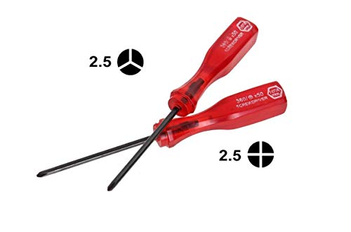 Precision Tri-wing (Y) & Cross (+) Screwdriver set Cell Phone, Video Game, Repair Tool, Screwdriver Set with Full Triwing & Cross Screw driver by Deal Maniac (With Magnetizer/Demagnetizer) - Thumbnail 2