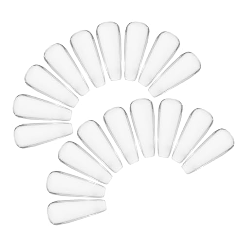 minkissy 20 Piezas Tarjeta De Color De Manicura De Vidrio. Herramientas De Manicura Soporte De Manicura Pequeñas Herramientas De Gancho Decoración De Estatuillas Abanico De Uñas Transparent