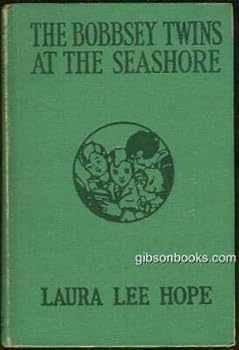 Hardcover Bobbsey Twins At the Seashore by Laura Lee Hope 1950 Green Binding #3 Illus Book