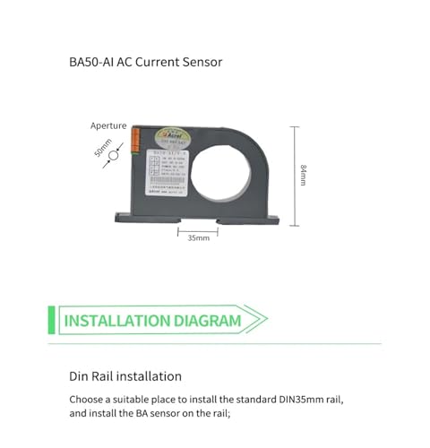 Transformador de corriente analógico BA20-AI/VT sensor de medición con salida CC 0-5 V 6