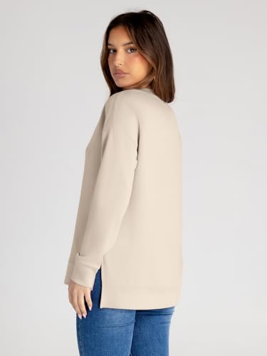 Glamaker Women's Long Sleeve Crewneck Sweatshirt Air Essentials Soft Loose Pullover Sweatshirts - Image 6