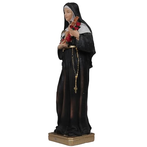 Santa Rita Estatua Religiosa 11 Pulgadas Resina Multicolor miniatura 2