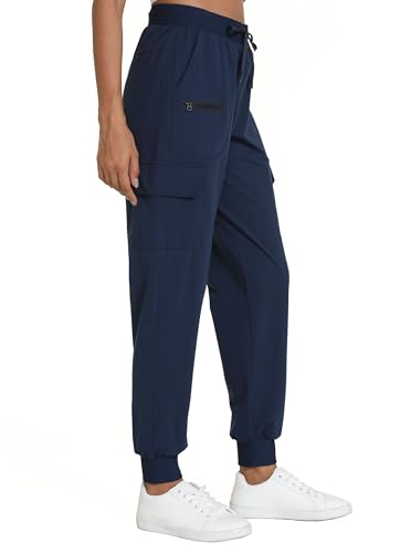 Women's Lightweight Cargo Pants with Pockets Stretchy Quick Dry Hiking Pants for Travel Casual Outdoor4