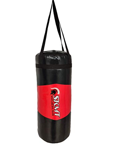 Image of SKMT Kids Boxing kit, Boxing Set for Kids, Boxing Kit for Children (Filled Punching Bag, Gloves and Headgear, Age 7-13 Years) (RED Black)