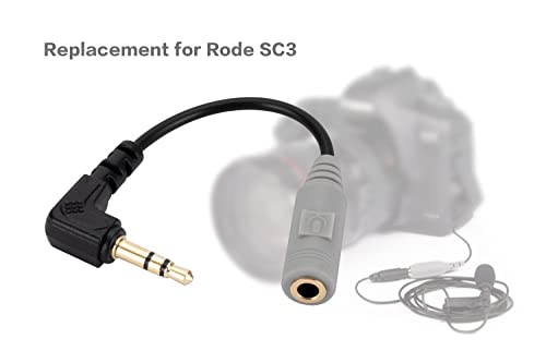 Cable adaptador de micrófono UNCLE LIGHT 3.5mm TRRS a TRS miniatura 4