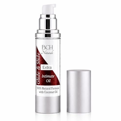 Glide & Slide Extra | Natural Coconut & Hemp Seed Oil Personal Lubricant | 100% Vegan | Oil-Based, Smooth & Long-Lasting | Body-Safe | 50ml