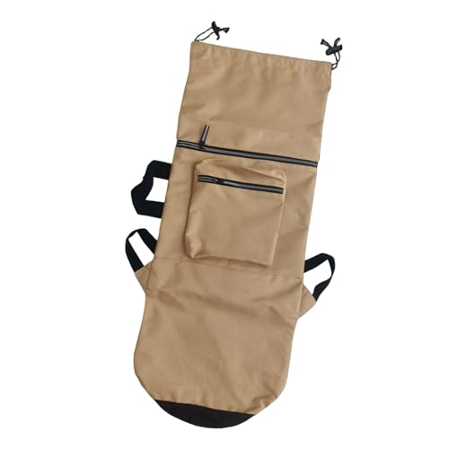 Menolana Skateboard Carry Case, Organizer Drawstring, Portable Shoulder Bag,Storage Backpack for Women Men,Enthusiasts,Skate Traveling, Khaki, Large