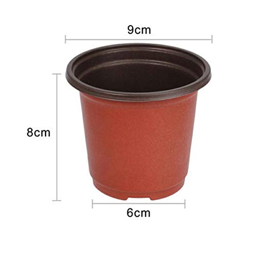 Ozgkee 100 Pcs Flower Pot, Plastic Flower Pot - Image 2