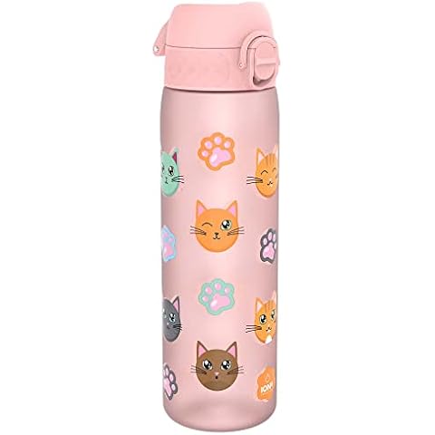 Botella de agua ion8 sin BPA a prueba de fugas con gatos, 500 ml Cover