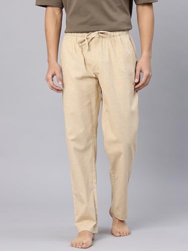 Image of Majestic Man Comfort Fit Solid Cotton Blend Casual Style Lounge Pyjama with 3 Pockets & Zip Closure