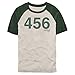 Produktbild Netflix Herren Kostüm 456 T-Shirt, Weiß/Waldgrün, Klein