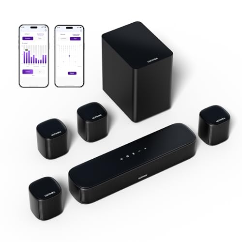 ULTIMEA 7.1 Barre de Son TV, Barres de Son 330W pour Home Cinema, Système de Son Surround Virtuel...