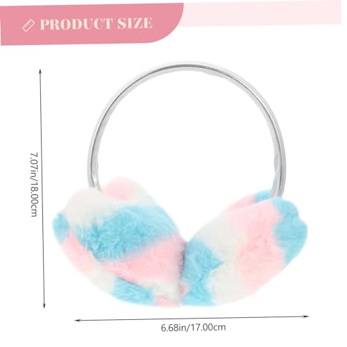 BESPORTBLE Color Earmuffs Protector Cute Fluffy Winter Soft Warmth Fleece Covers Warming Warmer Furry Ear Muff Cold2