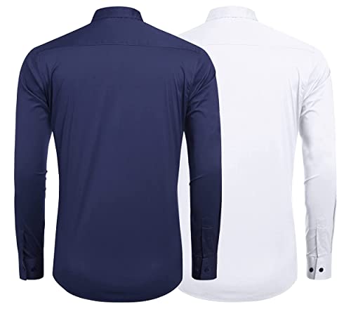 Image of Zombom Men's Regular Fit Cotton Blend Printed Full Sleeve Casual Shirts
