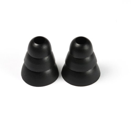 ITIS 10 Replacement Earbud tips Ear Gel for Monster Beats, iBeats,Tour, Urbeats se, Urbeats, Powerbeats (Not for PowerBeats 2 Wireless), HeartBeats, Diddybeats In-Ear Headphones With ITIS Headphone Cable Cord Clip (BLACK, Triple Flange Large)